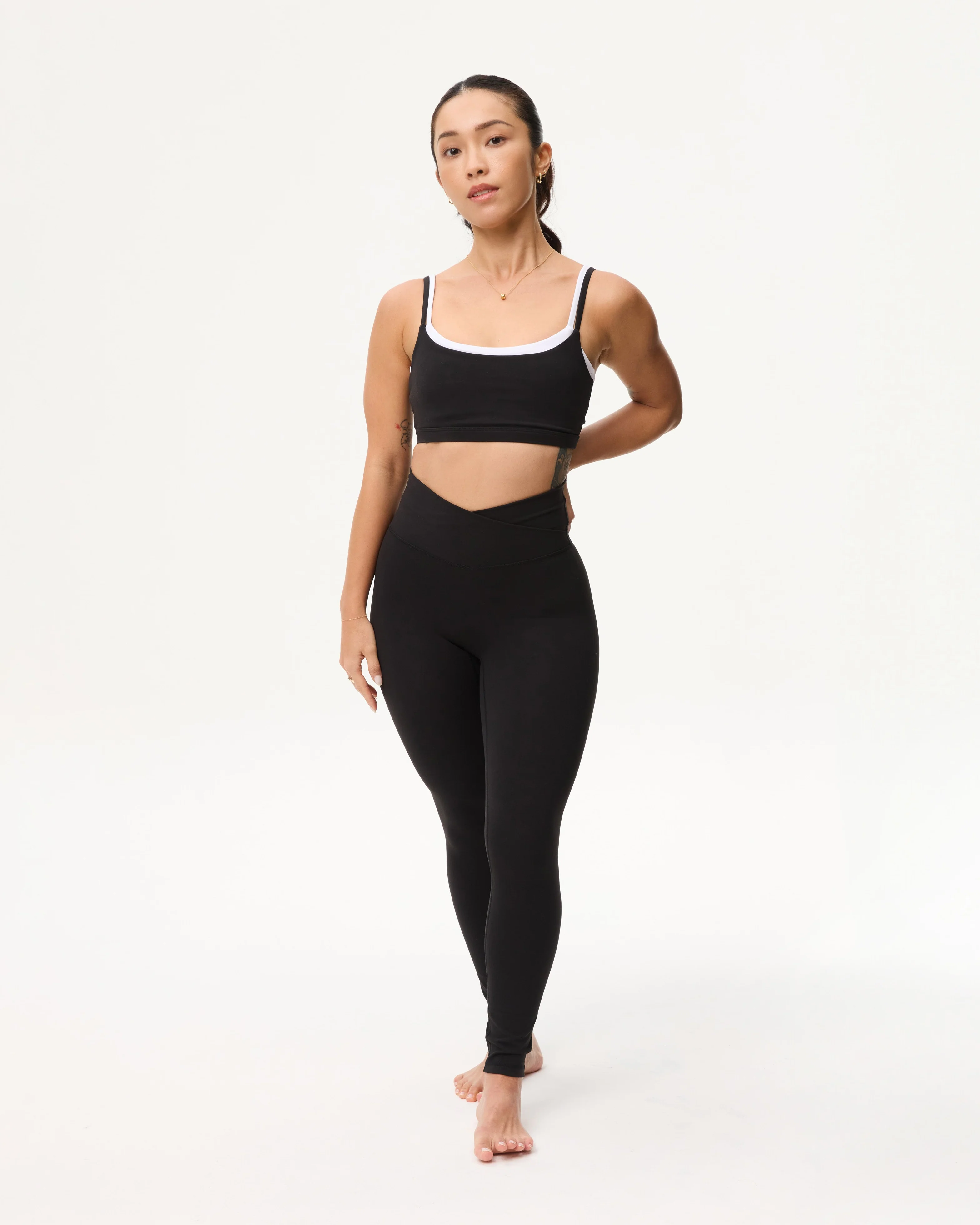 Double Up Bra in Black Sesame - Image 3