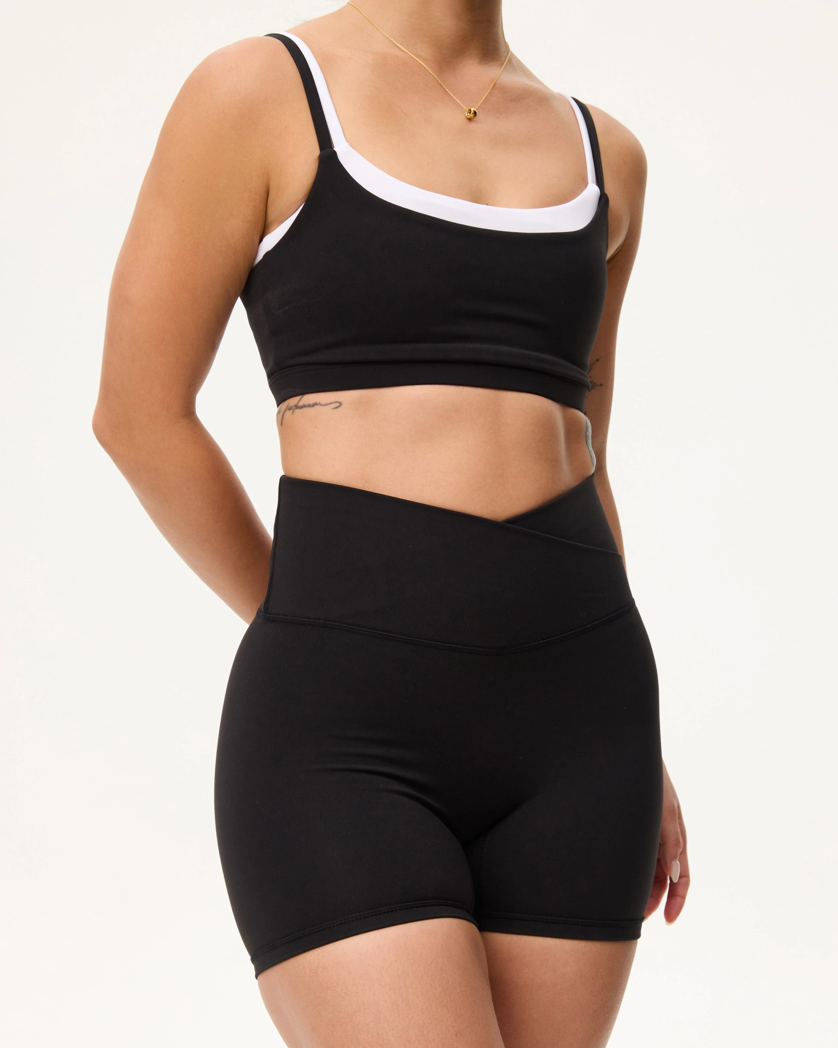 Double Up Bra in Black Sesame - Image 4