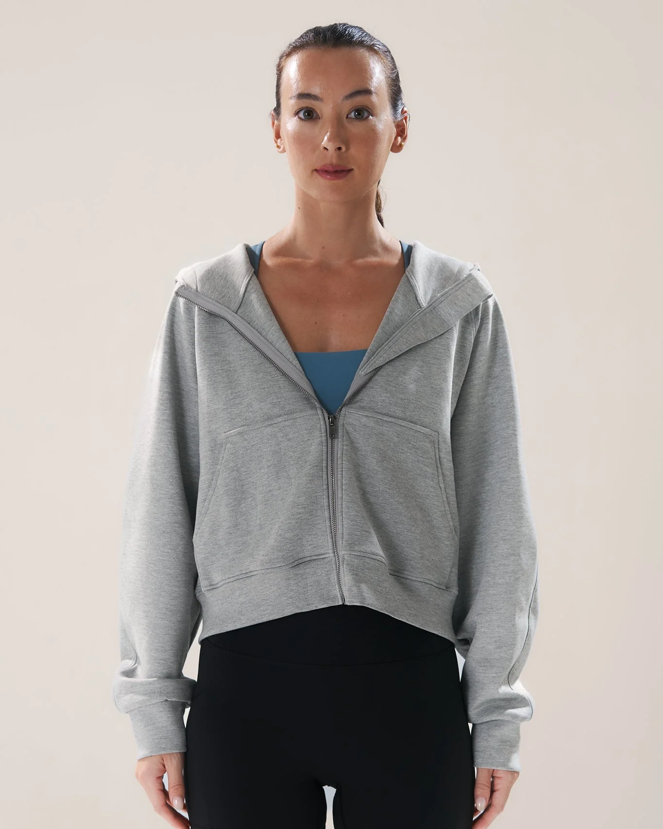 Full Zip in Marl (with Hoodie)