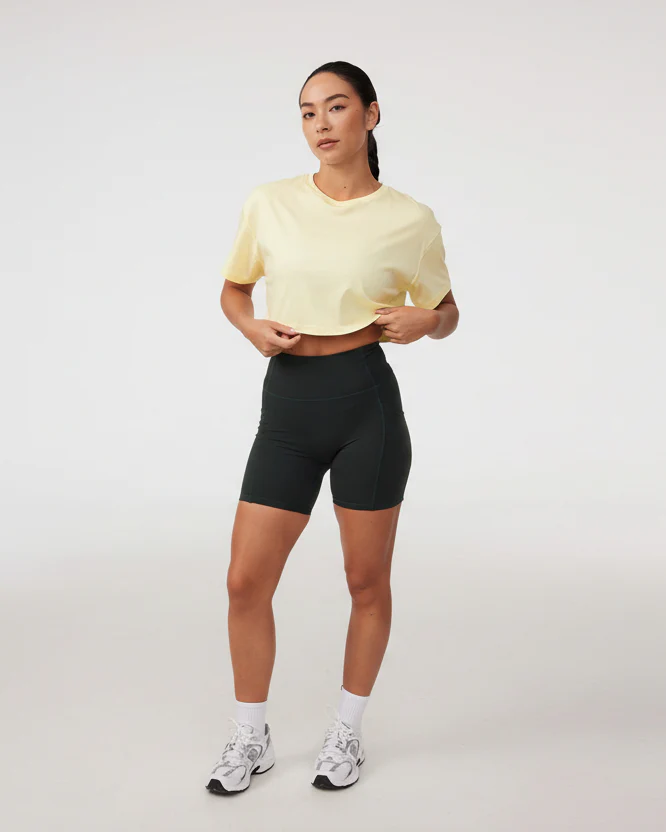 Oversized Crop Tee in Sunshine - Image 3