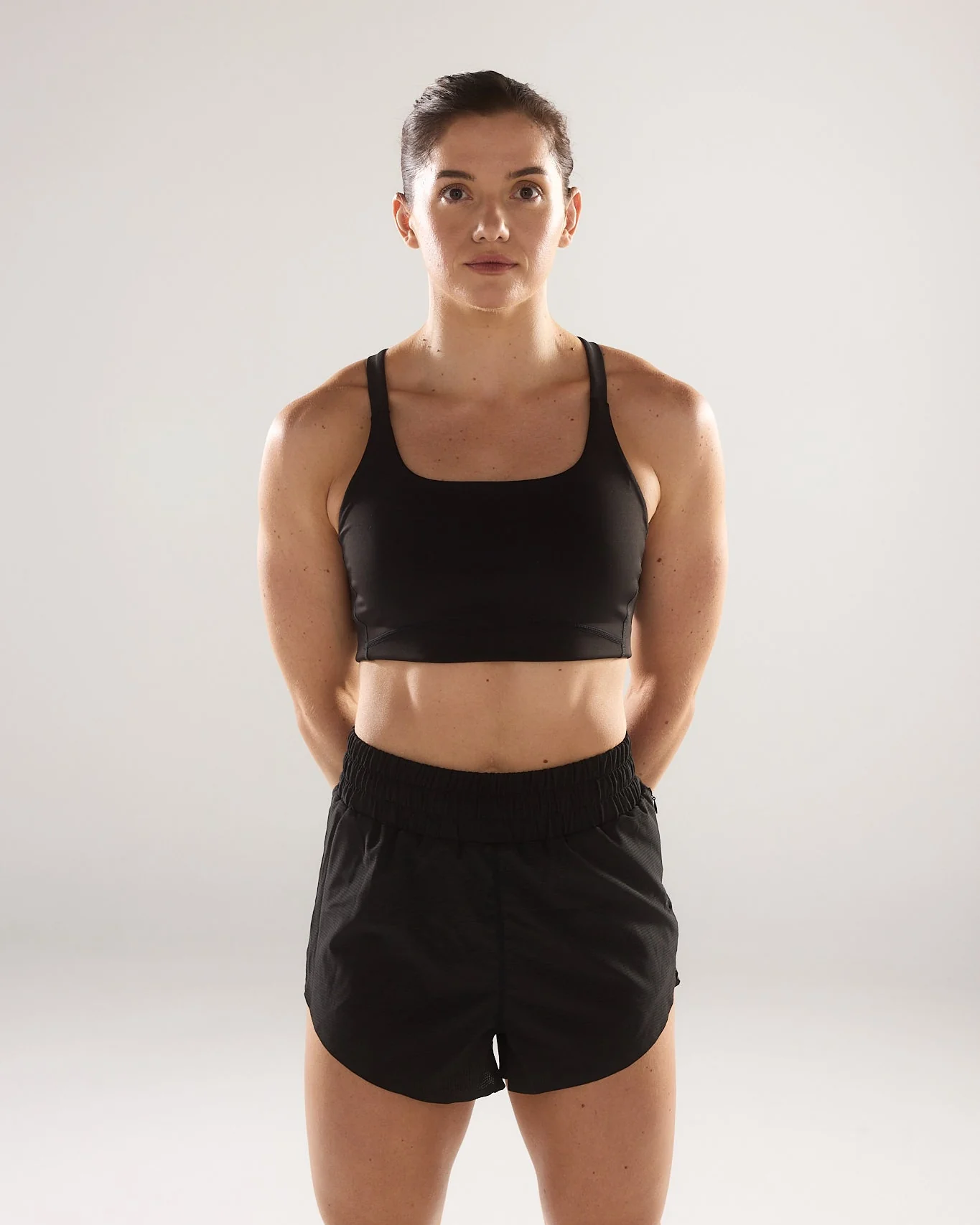Pace Yourself Shorts (High Rise) in Black Sesame - Image 3