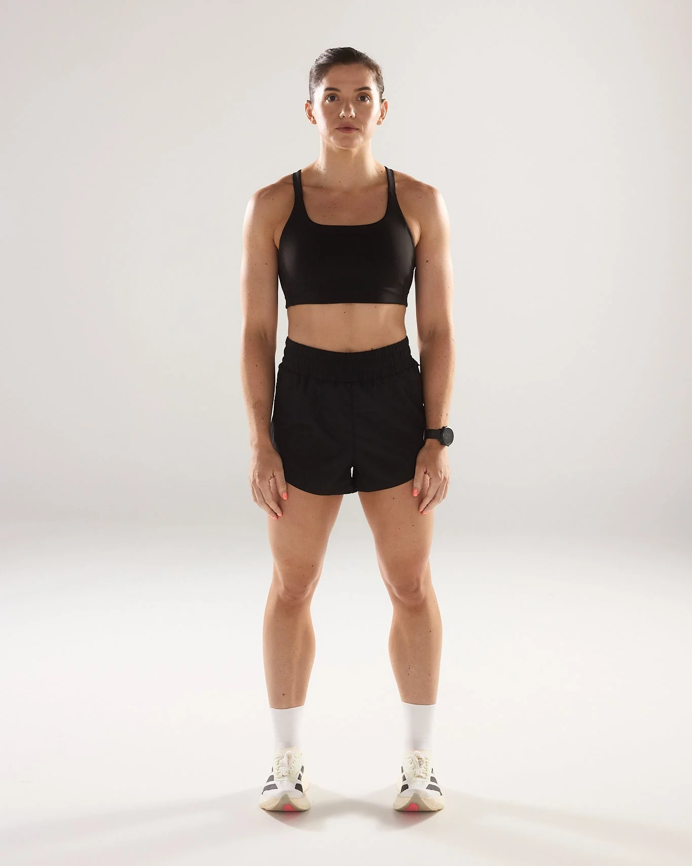 Pace Yourself Shorts (High Rise) in Black Sesame - Image 4