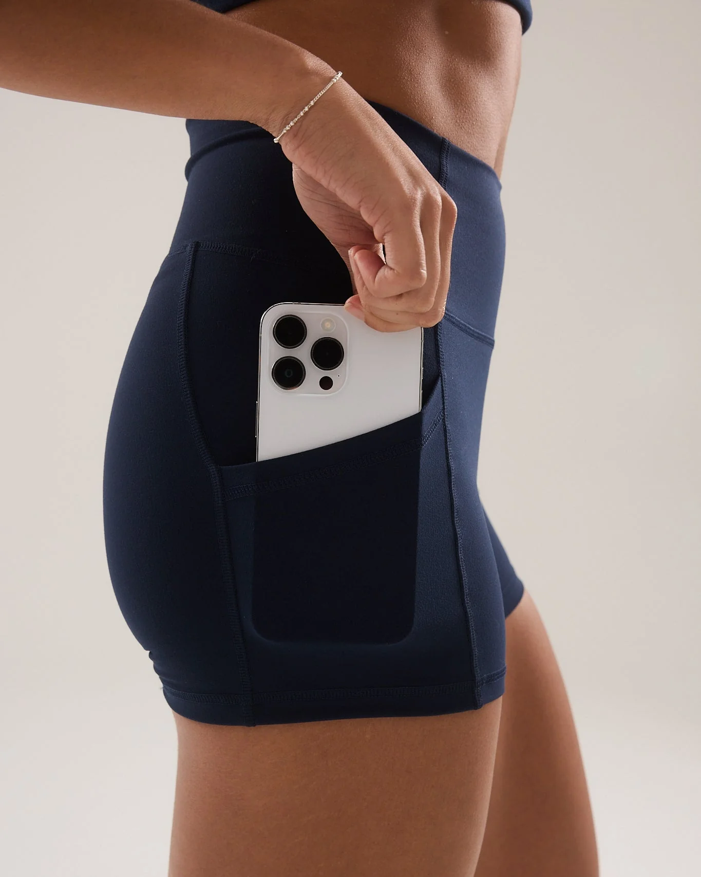 Pocket Shorts (Petite 3") in Dive - Image 3