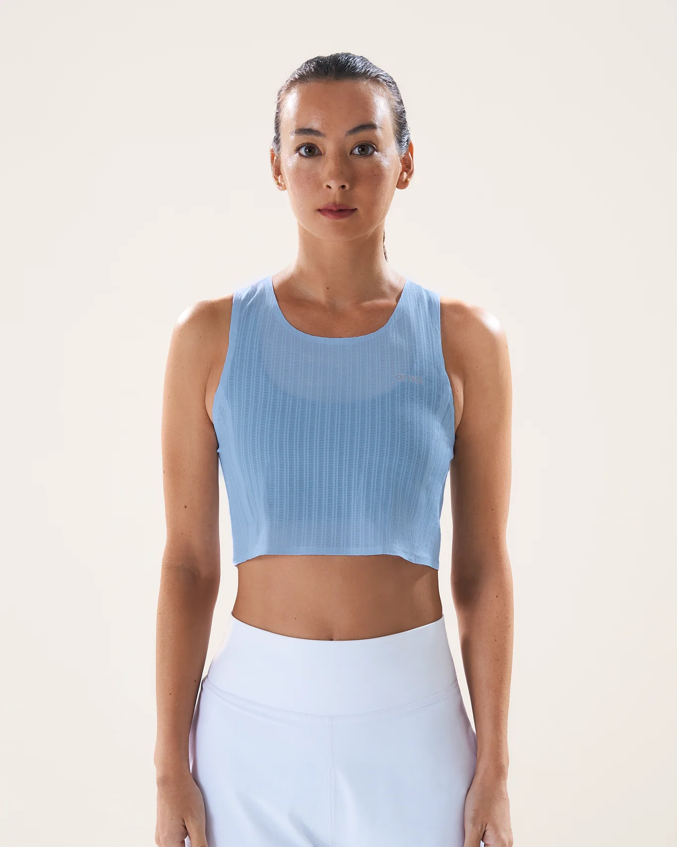Race Crop Tank in Arctic