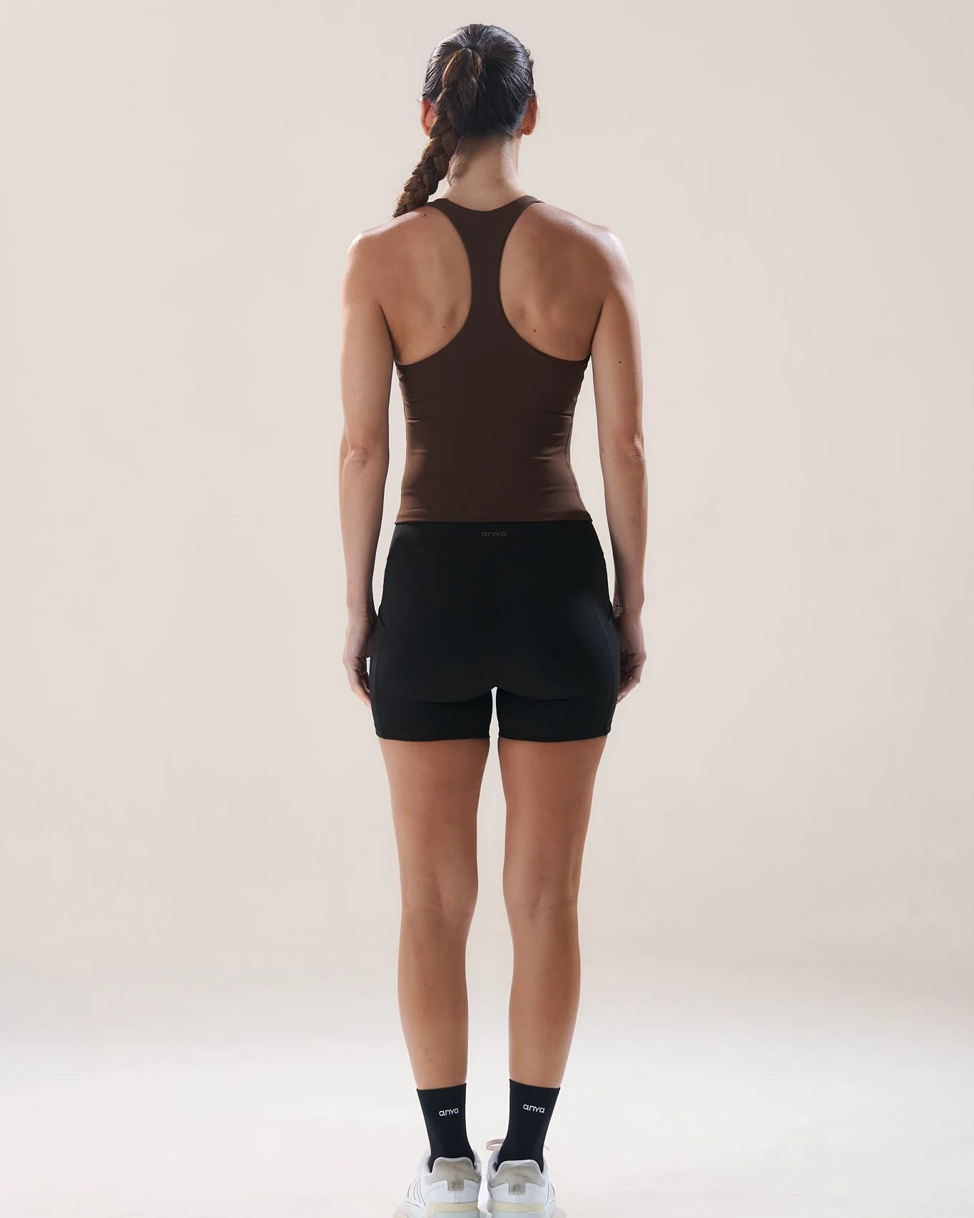 Scoop Longline Bra in Walnut - Image 6