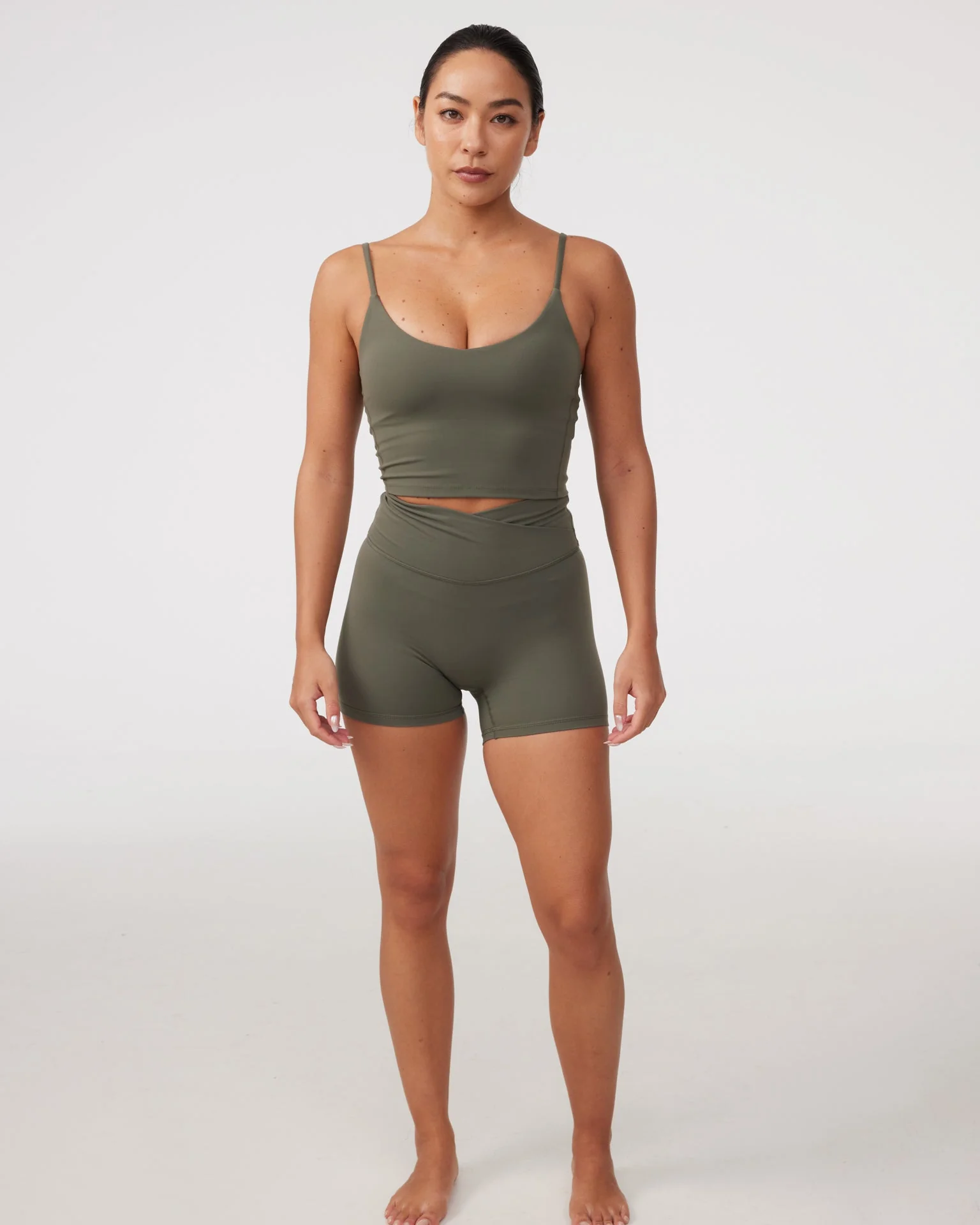 V Cami Bra in Avocado - Image 3